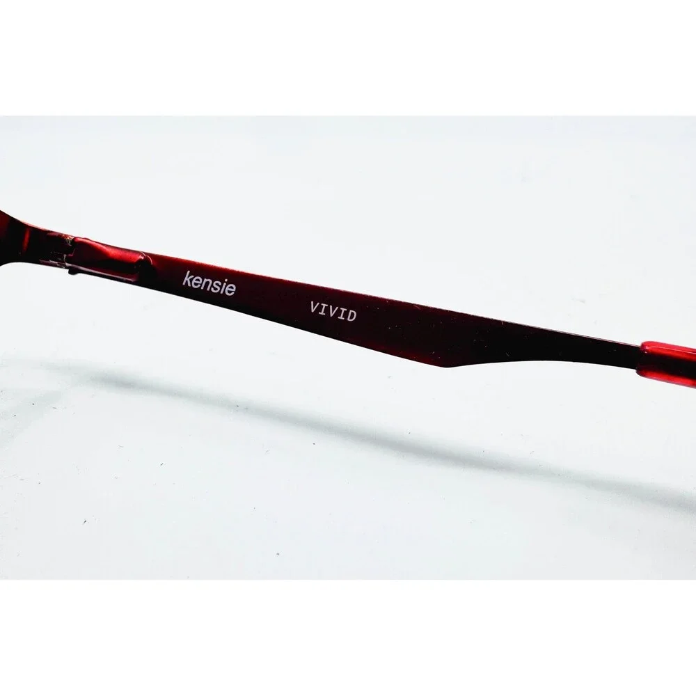 Kensie Eyeglasses Womens Burgundy Vivid Cat Eye Frames 50-17-135